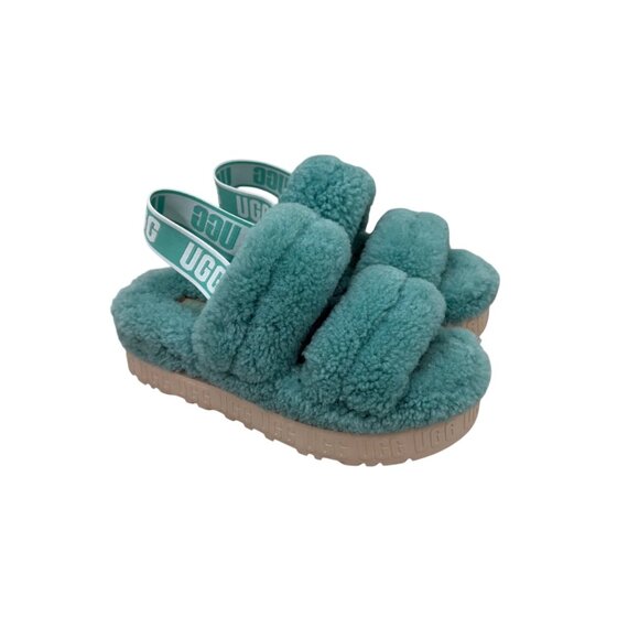 UGG Shoes - Ugg Oh Fluffita Platform Curly Sheepskin Slippers Shoes 1120876 Womens size 7
